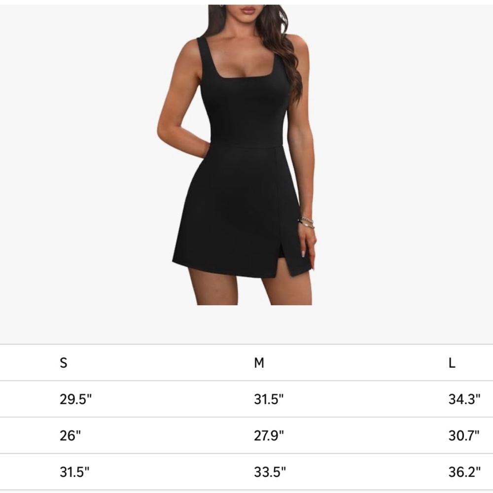 Elegant Blue Athletic Mini U-Neck Dress - Size S-XL - Picture 6 of 6